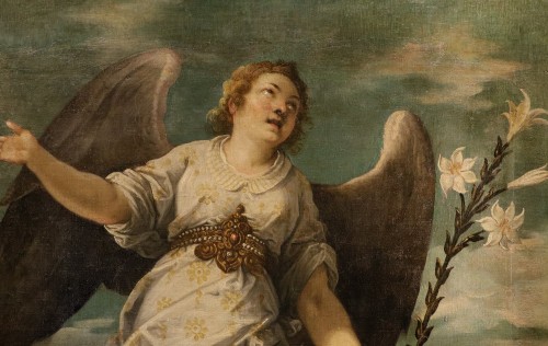 L'ange annonciateur, école espagnole du 17e siècle attribué à Bartolomé Román (vers 1587 –1647) - Louis XIII