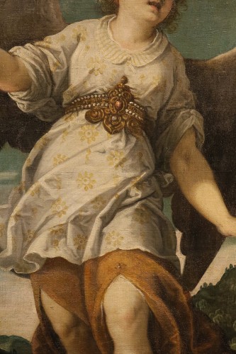 Louis XIII - L'ange annonciateur, école espagnole du 17e siècle attribué à Bartolomé Román (vers 1587 –1647)