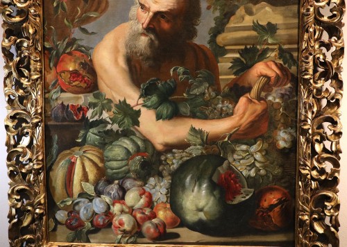 Paintings & Drawings  - Portrait Of The Greek Philosopher Diogenes, workshop of Abraham Brueghel (1631 - 1690)