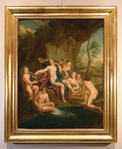 Diana Bathing With The Nymphs, French school of the 18th ce"ntury - Paintings & Drawings Style Louis XIV
