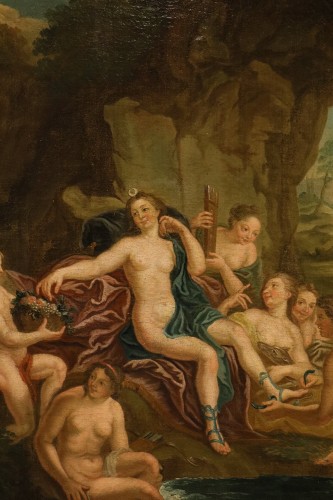 Paintings & Drawings  - Diana Bathing With The Nymphs, French school of the 18th ce"ntury