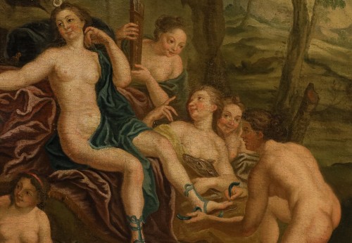 Antiquités - Diana Bathing With The Nymphs, French school of the 18th ce"ntury