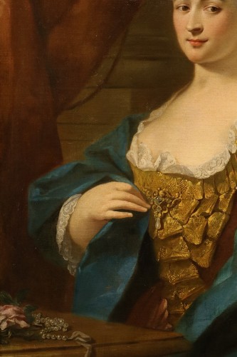 Portrait d'une dame, école française du 18e siècle - Antichità Castelbarco
