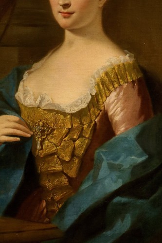 Louis XV - Portrait d'une dame, école française du 18e siècle