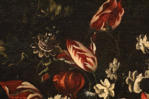 Louis XIV - Nature morte avec vase de fleurs, Atelier de Giovanni Stanchi (1608 - 1675)