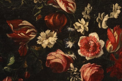 Antiquités - Nature morte avec vase de fleurs, Atelier de Giovanni Stanchi (1608 - 1675)