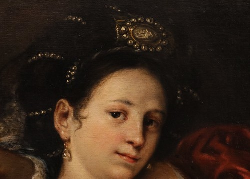 Queen Artemisia With A Cupid, workshop of  Francesco Cairo (1607–1665)  - 