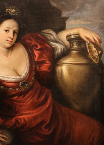 Queen Artemisia With A Cupid, workshop of  Francesco Cairo (1607–1665)  - Louis XIII