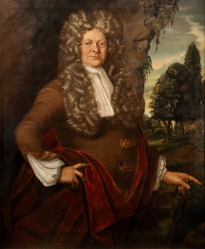 Jonathan Richardson (Londres, 1665 – 1745), Portrait de Hans Sloane - Tableaux et dessins Style Louis XIV