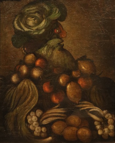 Anthropomorphic Allegory Of Winter, Italian school of the 17th century - Paintings & Drawings Style Louis XIV