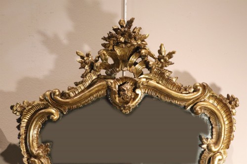 Pair Of Mirrors, Italy (naples), 18th Century (louis XIV Style) - Louis XIV
