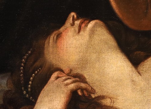 Antiquités - Sleeping Venus With Cupid, workshop of Alessandro Varotari, Known As "il Padovanino"