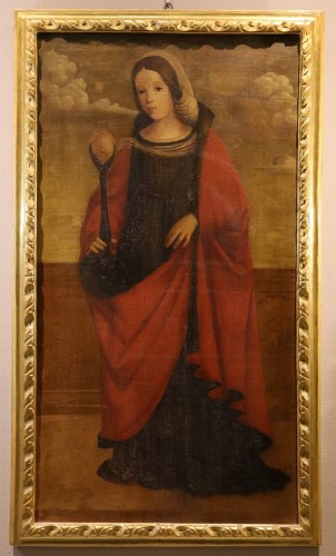 Sainte Agathe, Italie fin du 16e siècle - Tableaux et dessins Style 