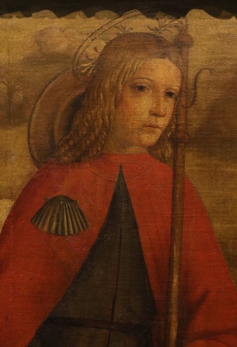 Antiquités - Saint Roch, Francesco di Girolamo da Santacroce (1516-1584)