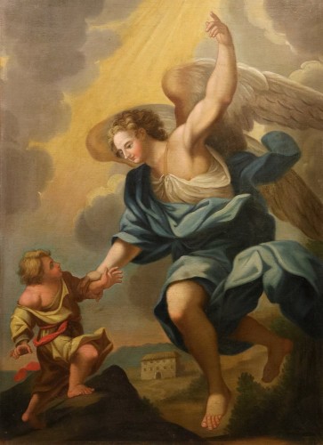 L'Ange gardien (L'archange Raphaël indiquant le chemin à Tobie)  