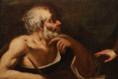 Antiquités - Erminia Among The Shepherds, Workshop of Stefano Magnasco (1635–1673)