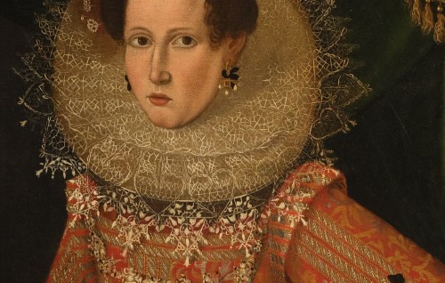 Portrait d'une noble, Atelier de Alonso Sanchez Coello (1531 – 1588) - Antichità Castelbarco