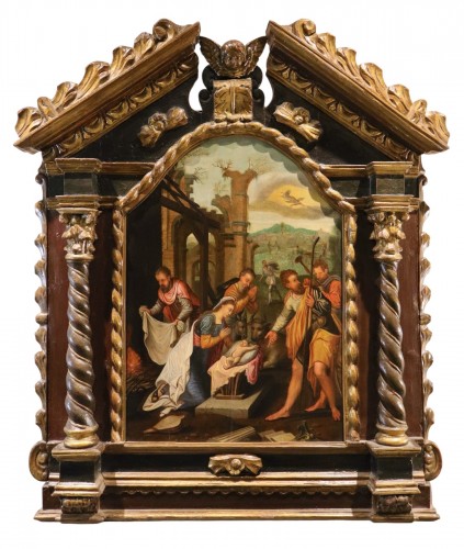 L’Adoration des bergers, Flandres 17e siècle