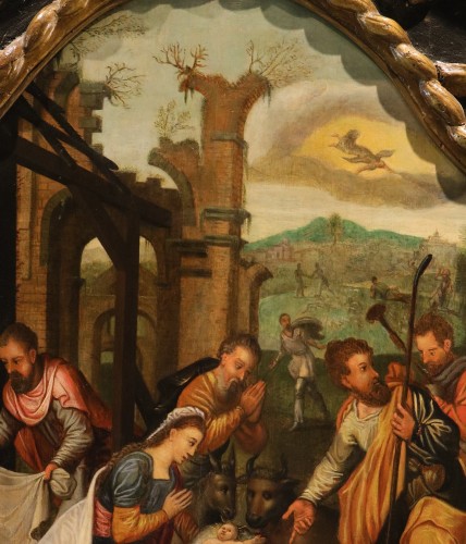 Paintings & Drawings  - The Adoration Of The Shepherds, Flanders 17th century