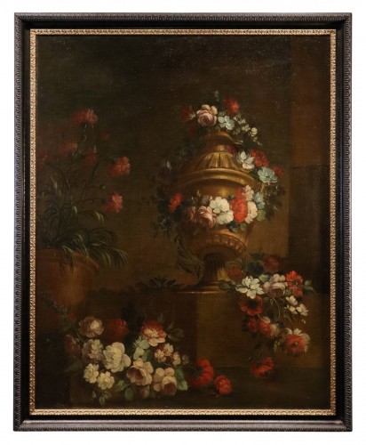 Pietro Francesco Gambone (1682 - 1737), Composition florale avec vase