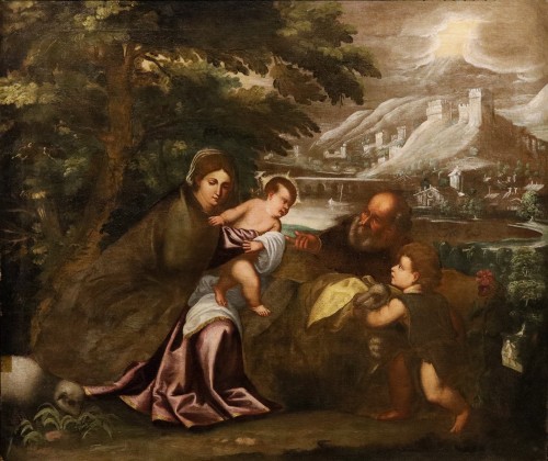 La Sainte Famille, École italienne du XVIe siècle