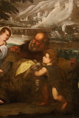 Antiquités - The Holy Family, Italian School Of the 16th century