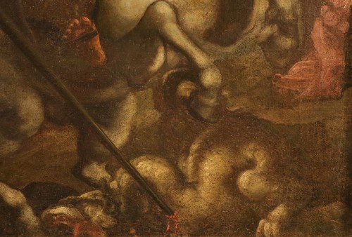 Antiquités - St. George And The Dragon, Tuscan School, 17th–18th Centuries