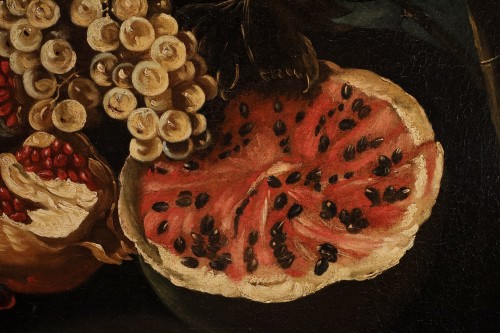Still Life With Fruit, Roman School of the second half of the 17th century  - 