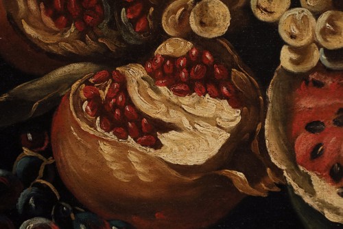 Louis XIII - Still Life With Fruit, Roman School of the second half of the 17th century 