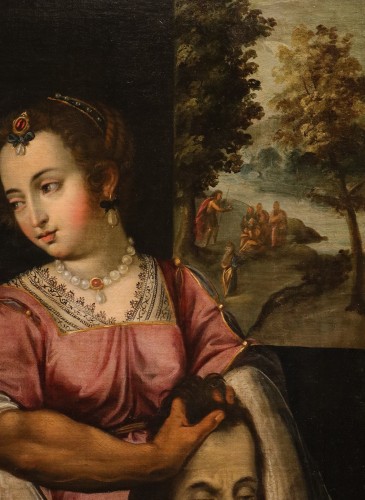 Antiquités - Bernardino Campi (Crémone, 1522 - 1591), Salomé avec la tête de Jean-Baptiste