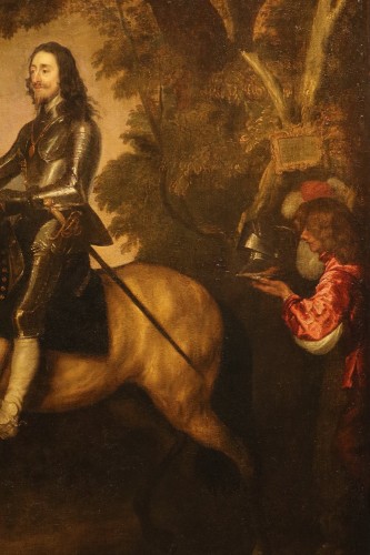 17th century - Portrait Of Charles I Of England, lemish school of the 17th century