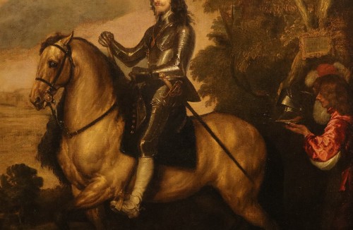 French Regence - Portrait Of Charles I Of England, lemish school of the 17th century
