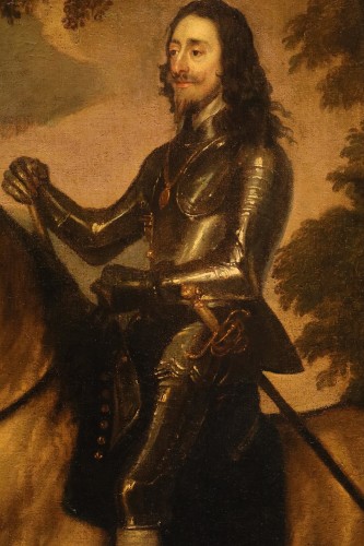 Antiquités - Portrait Of Charles I Of England, lemish school of the 17th century
