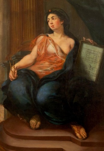 Paintings & Drawings  - Allegory Of Architecture, Flemish school of the 17th century