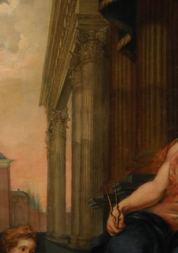Antiquités - Allegory Of Architecture, Flemish school of the 17th century