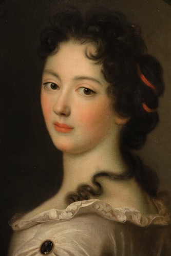 Tableaux et dessins Tableaux XVIIIe siècle - Portrait de Marie-Thérèse de Bourbon, attribué à Nicolas Fouché (1653 - 1733)