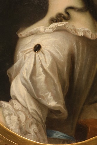 XVIIIe siècle - Portrait de Marie-Thérèse de Bourbon, attribué à Nicolas Fouché (1653 - 1733)