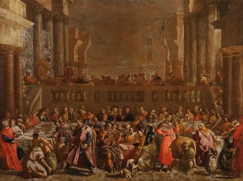 Les Noces de Cana, école italienne du 17e siècle