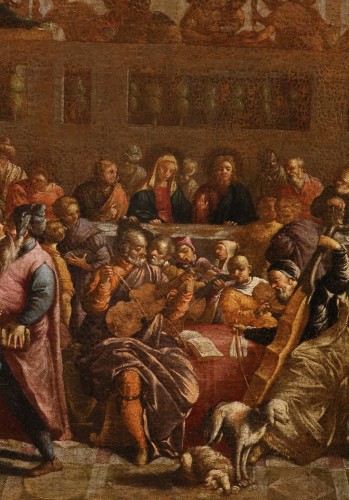XVIIe siècle - Les Noces de Cana, école italienne du 17e siècle