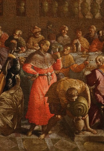 Louis XIV - Les Noces de Cana, école italienne du 17e siècle