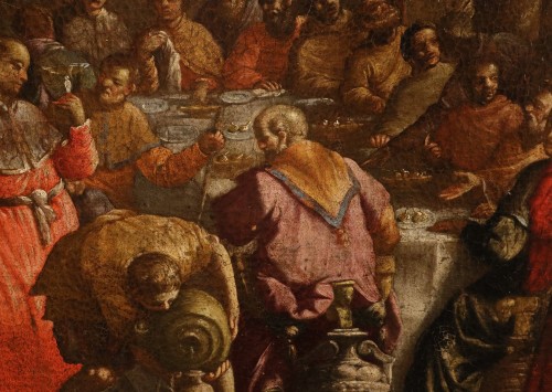 Antiquités - Les Noces de Cana, école italienne du 17e siècle