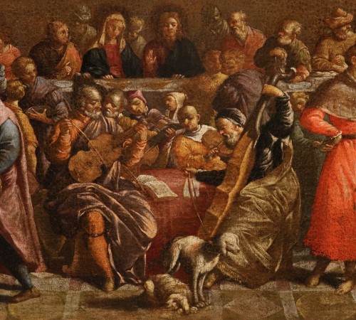 Antiquités - Les Noces de Cana, école italienne du 17e siècle