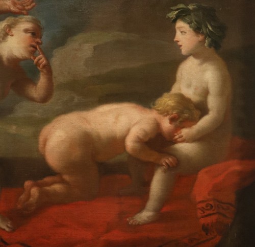 Le jeu du Frappe-Main, Francesco De Mura (1696 – 1782) et son atelier - Louis XV