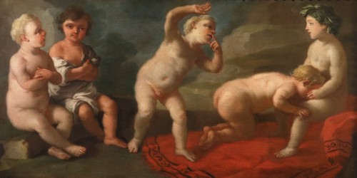 Antiquités - Le jeu du Frappe-Main, Francesco De Mura (1696 – 1782) et son atelier