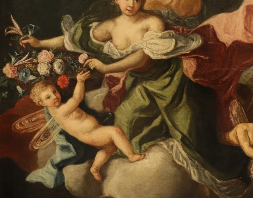 Le Triomphe de Flore et de Zéphyr - École italienne du XVIIIe siècle - Louis XIV