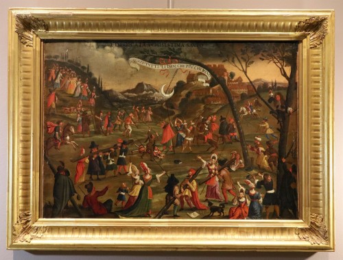 Allégorie de la folie humaine,  Alexander van Bredael (1663 – 1720) - Tableaux et dessins Style Louis XIV