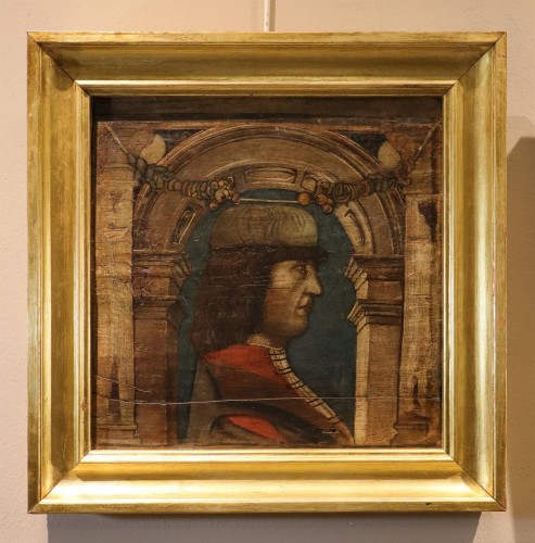 Tableaux et dessins Tableaux XVIIe siècle - Paire de panneaux de plafond, Italie 17e sicèle