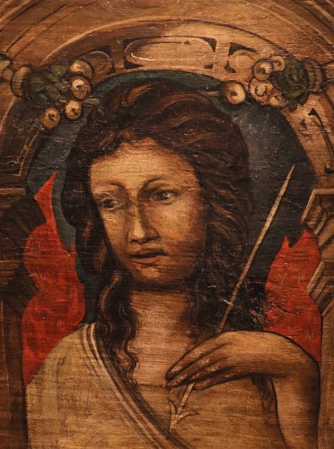 XVIIe siècle - Paire de panneaux de plafond, Italie 17e sicèle