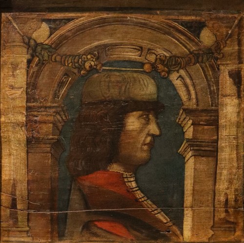 Louis XIII - Paire de panneaux de plafond, Italie 17e sicèle