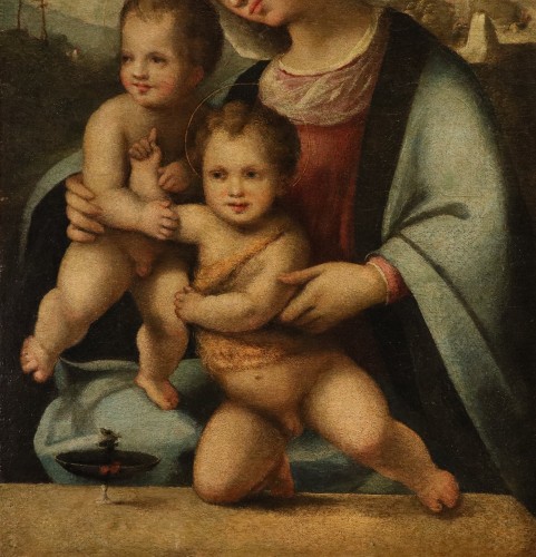 Tableaux et dessins Tableaux XVIe siècle - Vierge à l'Enfant, École italienne fin du XVIe siècle 